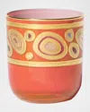 Vietri Regalia Double Old-fashioned Glass, 8 Oz. In Orange