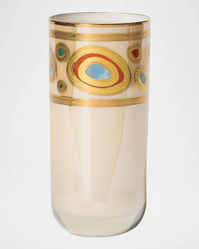 Vietri Regalia Highball Glass, 12 Oz. In Cream
