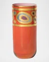 Vietri Regalia Highball Glass, 12 Oz. In Orange