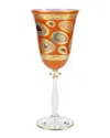 Vietri Regalia Wine Glass, 9.5 Oz. In Orange
