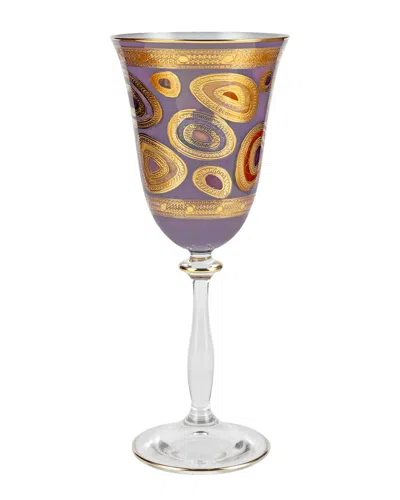 Vietri Regalia Wine Glass, 9.5 Oz. In Purple