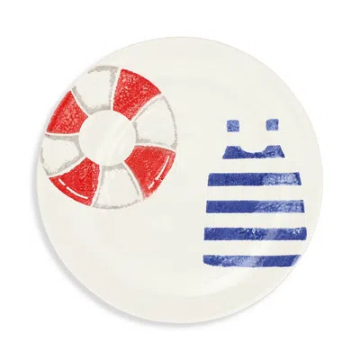 Vietri Riviera Salad Plate In Life Preserver