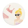 Vietri Riviera Pink Bikini Salad Plate In Pink