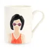 Vietri Riviera Scuba Mug In Multi