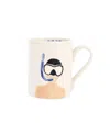Vietri Riviera Scuba Mug In Multi