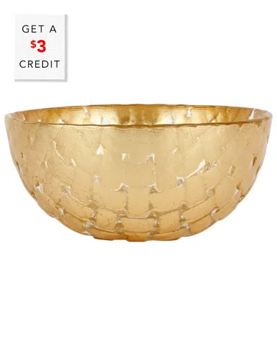Vietri Rufolo Glass Basketweave Dipping Bowl With $3 Credit