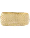 Vietri Rufolo Glass Metallic Basketweave Rectangular Tray