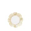 Vietri Rufolo Glass Gold Canape Plate In Gold
