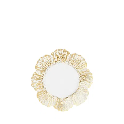 Vietri Rufolo Glass Gold Canape Plate