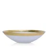 Vietri Rufolo Glass Gold Organic Large Bowl In Gold