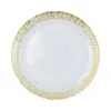Vietri Rufolo Glass Gold Round Platter In Gold