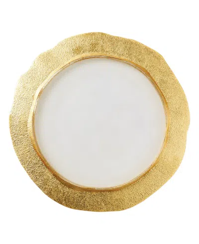 Vietri Rufolo Glass Service Plate In Gold