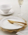 Vietri Rufolo Pietra Dinnerware Natalia Glassware Settimocielo Flatware In White