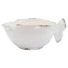 Vietri Rustic Garden White Fish Cachepot