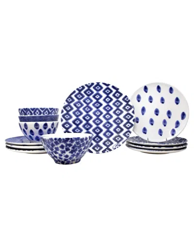 Vietri Santorini Assorted 12-piece Place Setting In Multi