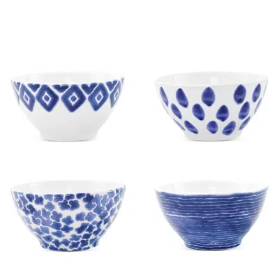 VIETRI SANTORINI ASSORTED CEREAL BOWLS, SET OF 4