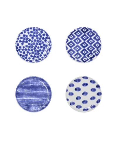 VIETRI SANTORINI ASSORTED COCKTAIL PLATES