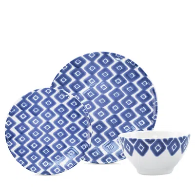 VIETRI SANTORINI DIAMOND 3 PIECE PLACE SETTING