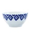 Vietri Viva Santorini Ceramic Diamond Cereal Bowl In Blue/white