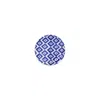 Vietri Santorini Diamond Cocktail Plate In Blue