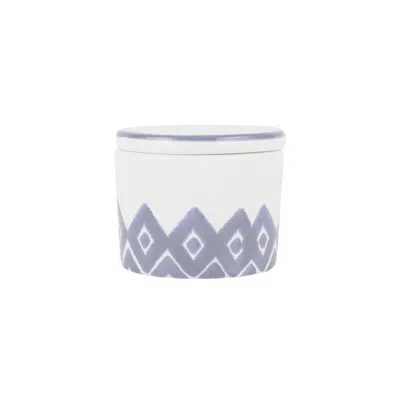 Vietri Santorini Diamond Covered Dish