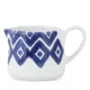 Vietri Santorini Diamond Creamer In Blue