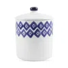 Vietri Santorini Diamond Large Canister In Blue