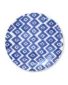 Vietri Santorini Diamond Salad Plate In Blue