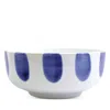 Vietri Santorini Dot Large Footed Serving Bowl In Blue