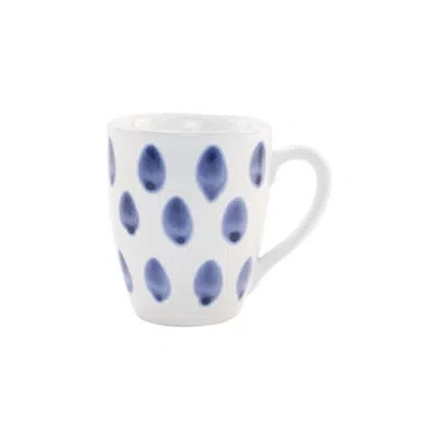 Vietri Santorini Dot Mug In Blue