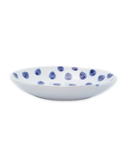Vietri Viva Santorini Ceramic Dot Pasta Bowl In Blue