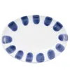 Vietri Santorini Dot Small Oval Platter In Blue