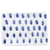 Vietri Viva Santorini Ceramic Dot Small Rectangular Platter In Blue