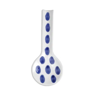 Vietri Santorini Dot Spoon Rest In Open Misc
