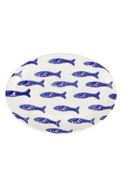 VIETRI VIETRI SANTORINI FISH OVAL PLATTER