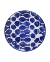 Vietri Santorini Fish Dinner Plate In Blue