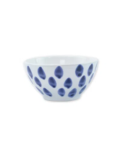 Vietri Santorini Flower Cereal Bowl In Blue