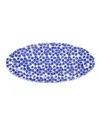 VIETRI SANTORINI FLOWER NARROW OVAL PLATTER