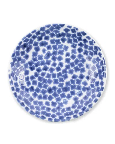 Vietri Santorini Flower Pasta Bowl In Blue/white