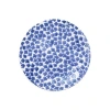 Vietri Santorini Flower Salad Plate In Blue