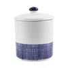 Vietri Santorini Geo Medium Canister In Blue