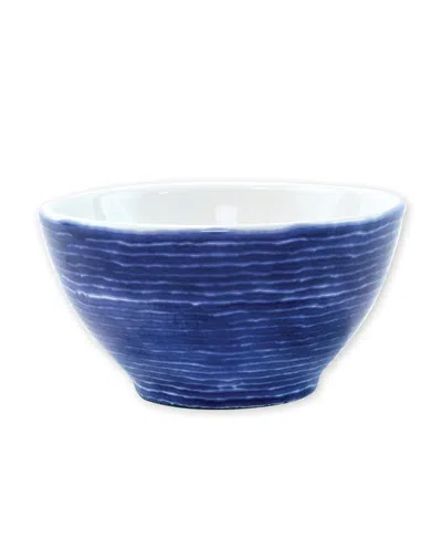 Vietri Santorini Stripe Cereal Bowl In Blue
