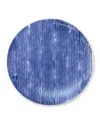 Vietri Santorini Stripe Salad Plate In Blue/white