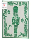 Vietri Strofinaccio Green Nutcracker Dish Towels - Set Of In Green