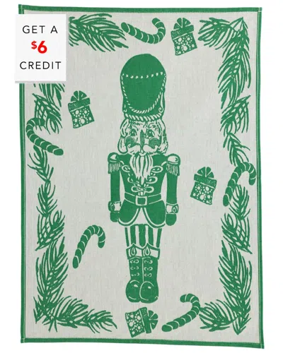VIETRI VIETRI SET OF 2 STROFINACCIO NUTCRACKER DISH TOWELS WITH $6 CREDIT