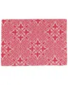 Vietri Set Of 4 Damask Placemats In Pink