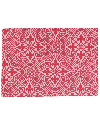Vietri Set Of 4 Damask Placemats In Pink