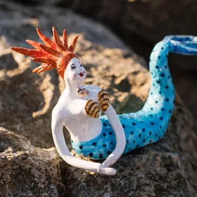 Vietri Sirena Aquata Mermaid In Multi