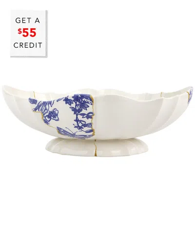 Vietri Storia Scalloped Large Oval Centerpiece With $55 Credit