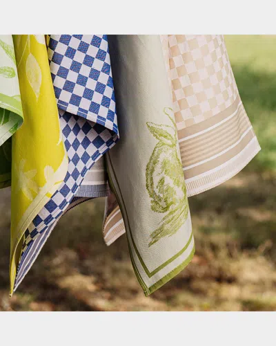 Vietri Strofinaccio Bunny Dish Towels, Set Of 2 In Green